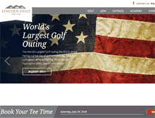 Tablet Screenshot of lincolnhillsgolfclub.com